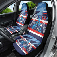 Slovenia Sport Fan Jersey Car Seat Cover Broken Ice Style Patterns - Wonder Print Shop