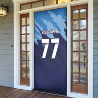 Slovenia Sport Fan Jersey Door Cover Broken Ice Style Patterns - Wonder Print Shop