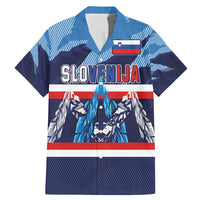Custom Slovenia Sport Fan Jersey Family Matching Mermaid Dress and Hawaiian Shirt Broken Ice Style Patterns - Wonder Print Shop