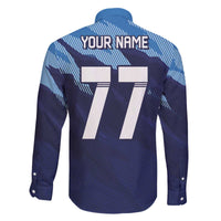 Custom Slovenia Sport Fan Jersey Family Matching Off The Shoulder Long Sleeve Dress and Hawaiian Shirt Broken Ice Style Patterns - Wonder Print Shop