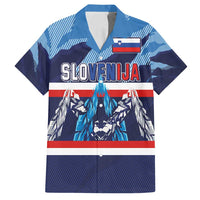 Custom Slovenia Sport Fan Jersey Family Matching Puletasi and Hawaiian Shirt Broken Ice Style Patterns - Wonder Print Shop