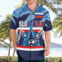 Custom Slovenia Sport Fan Jersey Hawaiian Shirt Broken Ice Style Patterns - Wonder Print Shop