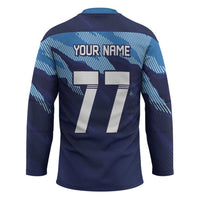 Custom Slovenia Sport Fan Jersey Hockey Jersey Broken Ice Style Patterns - Wonder Print Shop