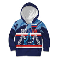 Custom Slovenia Sport Fan Jersey Kid Hoodie Broken Ice Style Patterns - Wonder Print Shop