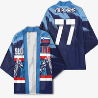Custom Slovenia Sport Fan Jersey Kimono Broken Ice Style Patterns - Wonder Print Shop