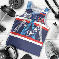 Custom Slovenia Sport Fan Jersey Men Tank Top Broken Ice Style Patterns - Wonder Print Shop