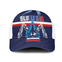 Slovenia Sport Fan Jersey Mesh Trucker Cap Broken Ice Style Patterns - Wonder Print Shop