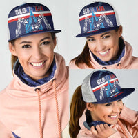 Slovenia Sport Fan Jersey Mesh Trucker Cap Broken Ice Style Patterns - Wonder Print Shop
