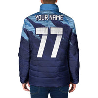 Custom Slovenia Sport Fan Jersey Padded Jacket Broken Ice Style Patterns - Wonder Print Shop