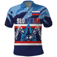 Custom Slovenia Sport Fan Jersey Polo Shirt Broken Ice Style Patterns - Wonder Print Shop