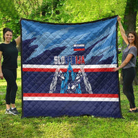 Slovenia Sport Fan Jersey Quilt Broken Ice Style Patterns - Wonder Print Shop