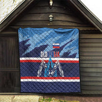 Slovenia Sport Fan Jersey Quilt Broken Ice Style Patterns - Wonder Print Shop