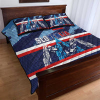 Slovenia Sport Fan Jersey Quilt Bed Set Broken Ice Style Patterns - Wonder Print Shop