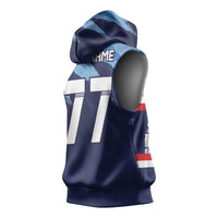Custom Slovenia Sport Fan Jersey Sleeveless Hoodie Broken Ice Style Patterns - Wonder Print Shop