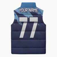Custom Slovenia Sport Fan Jersey Sleeveless Puffer Jacket Broken Ice Style Patterns - Wonder Print Shop