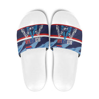 Slovenia Sport Fan Jersey Slide Sandals Broken Ice Style Patterns - Wonder Print Shop
