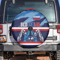 Slovenia Sport Fan Jersey Spare Tire Cover Broken Ice Style Patterns - Wonder Print Shop