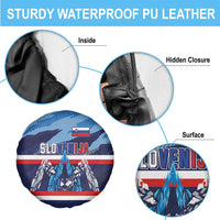 Slovenia Sport Fan Jersey Spare Tire Cover Broken Ice Style Patterns - Wonder Print Shop