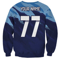 Custom Slovenia Sport Fan Jersey Sweatshirt Broken Ice Style Patterns - Wonder Print Shop