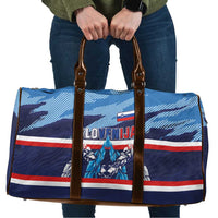 Slovenia Sport Fan Jersey Travel Bag Broken Ice Style Patterns - Wonder Print Shop