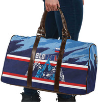Slovenia Sport Fan Jersey Travel Bag Broken Ice Style Patterns - Wonder Print Shop