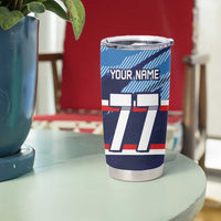 Custom Slovenia Sport Fan Jersey Tumbler Cup Broken Ice Style Patterns - Wonder Print Shop