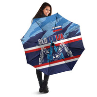 Slovenia Sport Fan Jersey Umbrella Broken Ice Style Patterns - Wonder Print Shop