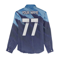 Custom Slovenia Sport Fan Jersey Women Casual Shirt Broken Ice Style Patterns - Wonder Print Shop