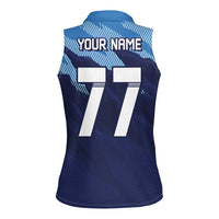 Custom Slovenia Sport Fan Jersey Women Sleeveless Polo Shirt Broken Ice Style Patterns - Wonder Print Shop