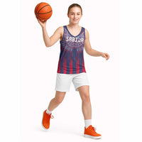 Custom Serbia Sport Fan Jersey Basketball Jersey Eagle Wings with Sporty Stripes Style - Wonder Print Shop