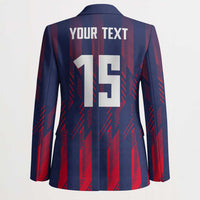 Custom Serbia Sport Fan Jersey Blazer Eagle Wings with Sporty Stripes Style - Wonder Print Shop