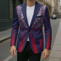 Custom Serbia Sport Fan Jersey Blazer Eagle Wings with Sporty Stripes Style - Wonder Print Shop