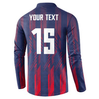 Custom Serbia Sport Fan Jersey Button Sweatshirt Eagle Wings with Sporty Stripes Style - Wonder Print Shop