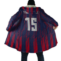Custom Serbia Sport Fan Jersey Cloak Eagle Wings with Sporty Stripes Style - Wonder Print Shop