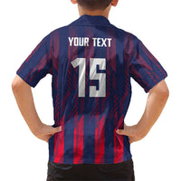 Custom Serbia Sport Fan Jersey Hawaiian Shirt Eagle Wings with Sporty Stripes Style - Wonder Print Shop