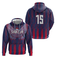 Custom Serbia Sport Fan Jersey Hoodie Eagle Wings with Sporty Stripes Style - Wonder Print Shop