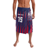 Custom Serbia Sport Fan Jersey Lavalava Eagle Wings with Sporty Stripes Style - Wonder Print Shop