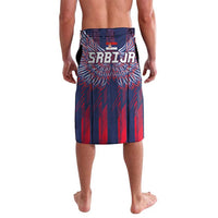 Custom Serbia Sport Fan Jersey Lavalava Eagle Wings with Sporty Stripes Style - Wonder Print Shop