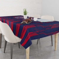 Serbia Sport Fan Jersey Tablecloth Eagle Wings with Sporty Stripes Style - Wonder Print Shop