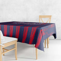 Serbia Sport Fan Jersey Tablecloth Eagle Wings with Sporty Stripes Style - Wonder Print Shop