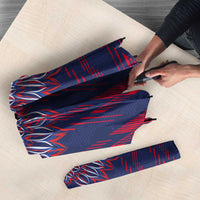 Serbia Sport Fan Jersey Umbrella Eagle Wings with Sporty Stripes Style - Wonder Print Shop