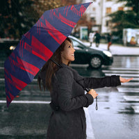 Serbia Sport Fan Jersey Umbrella Eagle Wings with Sporty Stripes Style - Wonder Print Shop