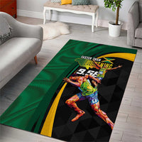Jamaican Pride Area Rug 9.58 Seconds-Faster Than Lightning - Wonder Print Shop