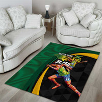 Jamaican Pride Area Rug 9.58 Seconds-Faster Than Lightning - Wonder Print Shop