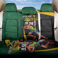 Jamaican Pride Back Car Seat Cover 9.58 Seconds-Faster Than Lightning - Wonder Print Shop