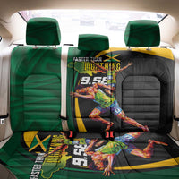 Jamaican Pride Back Car Seat Cover 9.58 Seconds-Faster Than Lightning - Wonder Print Shop