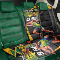 Jamaican Pride Back Car Seat Cover 9.58 Seconds-Faster Than Lightning - Wonder Print Shop