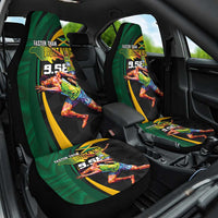 Jamaican Pride Car Seat Cover 9.58 Seconds-Faster Than Lightning - Wonder Print Shop