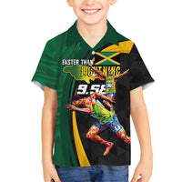 Jamaican Pride Family Matching Off Shoulder Maxi Dress and Hawaiian Shirt 9.58 Seconds-Faster Than Lightning - Wonder Print Shop