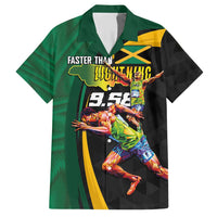 Jamaican Pride Family Matching Short Sleeve Bodycon Dress and Hawaiian Shirt 9.58 Seconds-Faster Than Lightning - Wonder Print Shop